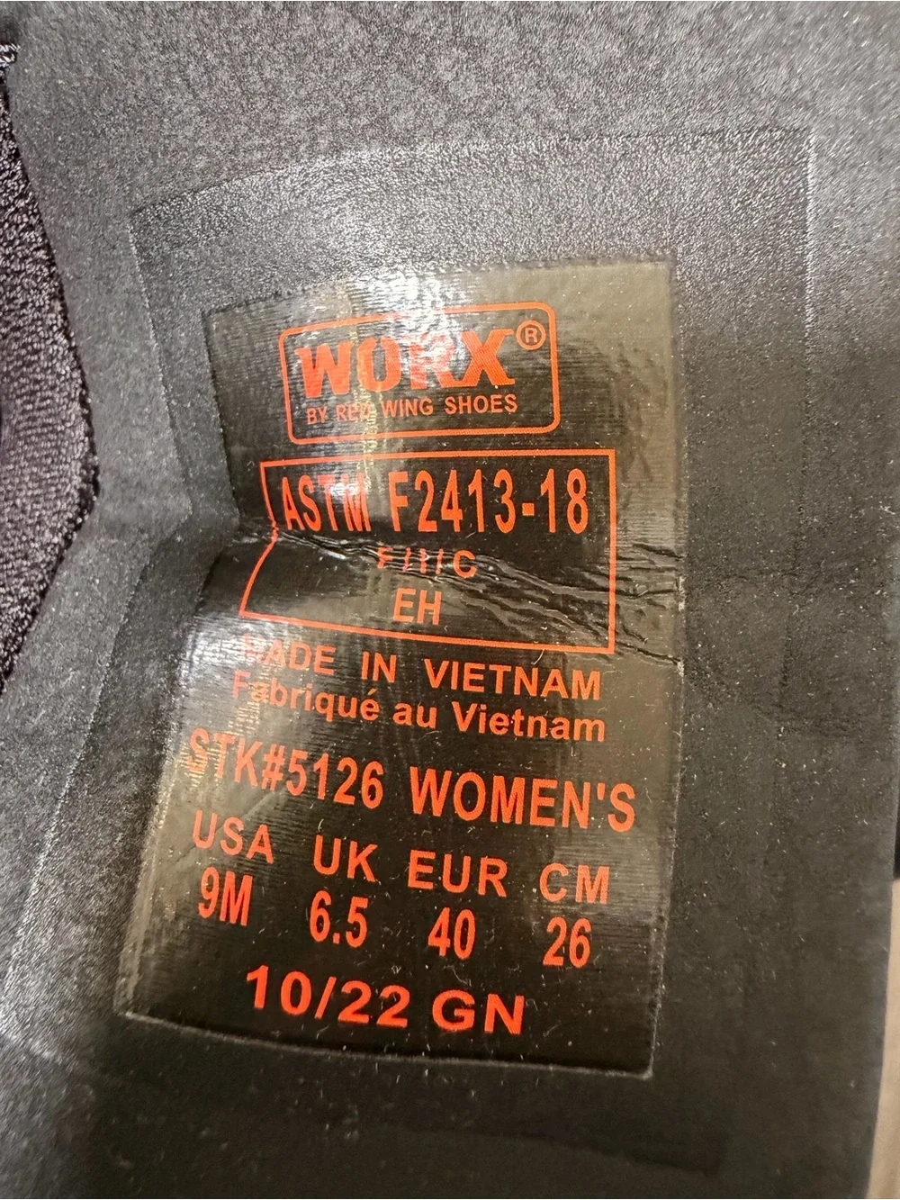 NEW WORX by Red Wing 5126 Steel Toe EH Work Boots Women’s 9M Leather